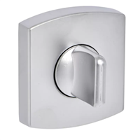 Rosace de porte carrée à condamnation - zamak finition chrome velours - Vachette 6425 - compatible Muze Artis et Scult