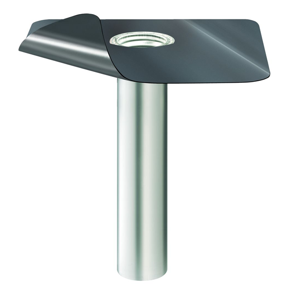 Évacuation des eaux pluviales verticale pour toitures terrasses - Draini droite Flag PVC/Alu - ⌀85 mm - long. 600 mm