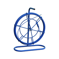 Aiguille de tirage pour électricien - ø 6 mm x 50,00 m - Roue ø 600 mm - Livré avec 2 embouts filetés M5 et une ogive