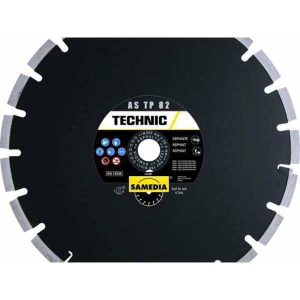 DISQUE DIAMANT TECHNIC AS TP 82 Ø350 AL 20. HAUT. SEG.11 MM