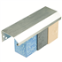 Profilé de couronnement en aluminium système PARISO Parex - IPCA140 - L. 2,5 M