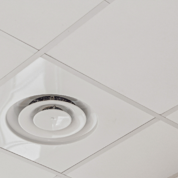 Entretoise faux plafond pour ossature T24 Clip-On acier Blanc - 0,60 M x 24 MM x 32,00 MM