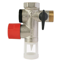 Groupe de Sécurité NF 3/4" à garde d'air droite - Siège inox pour eau agressive