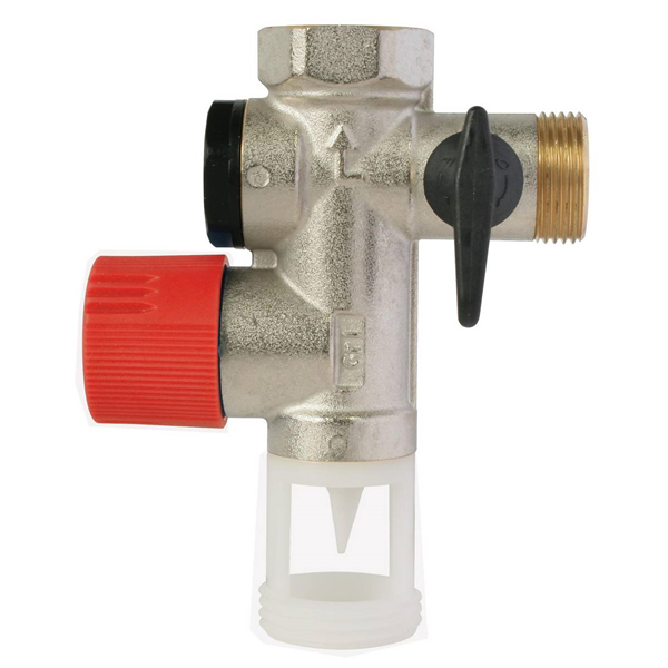 Groupe de Sécurité NF 3/4" à garde d'air droite - Siège inox pour eau agressive