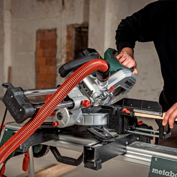 Scie à onglet radiale Metabo KGS 254 M - 1450 W - Pour lame de scie ⌀ 254 mm
