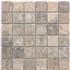 Mosaïque pierre naturelle calcaire TRAVERTIN - Silver - 4,8 x 4,8 cm - Plaque 30 CM x 30 CM - Ép.10 MM