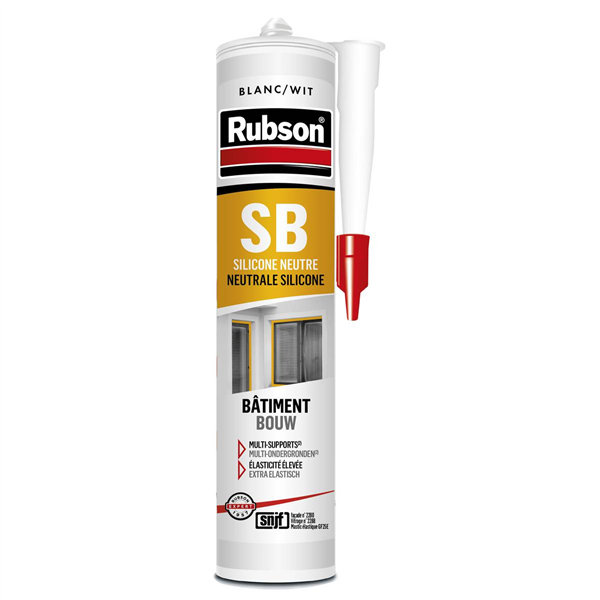 MASTIC RUBSON SILICONE BLANC 280ML