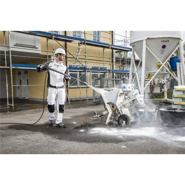 Nettoyeur haute pression eau chaude monophasé Karcher HDS 5/11 UX+ - 230V - 110 bar - débit 450 l/h avec enrouleur