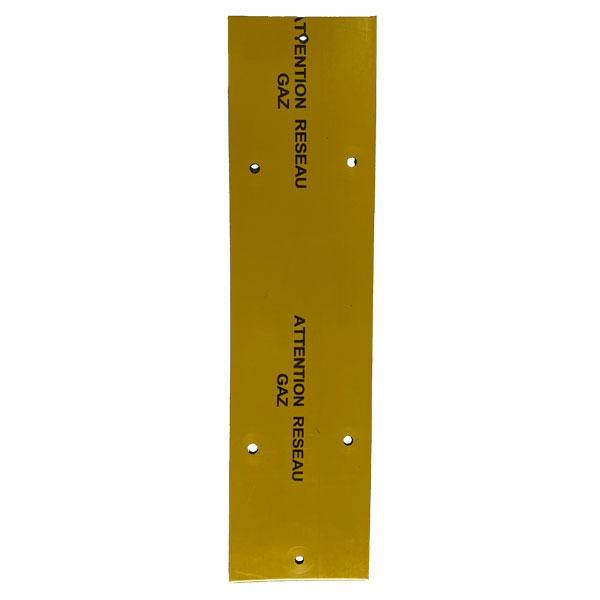 PLAQUE DE PROTECTION 0.25/1M JAUNE