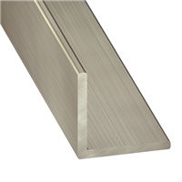Cornière égale - Acier inoxydable - 20 x 20 mm - épaisseur 1 mm - longueur 2 m