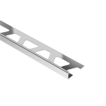 Baguette finition carrelage - protection et décoration des chants - Schlüter Schiene - Acier inoxydable V2A - Haut. 10,0 MM x Long. 2,50 M