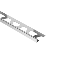 Baguette finition carrelage - protection et décoration des chants - Schlüter Schiene - Acier inoxydable V2A - Haut. 10,0 MM x Long. 2,50 M