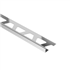 Baguette finition carrelage - protection et décoration des chants - Schlüter Schiene - Acier inoxydable V2A - Haut. 10,0 MM x Long. 2,50 M
