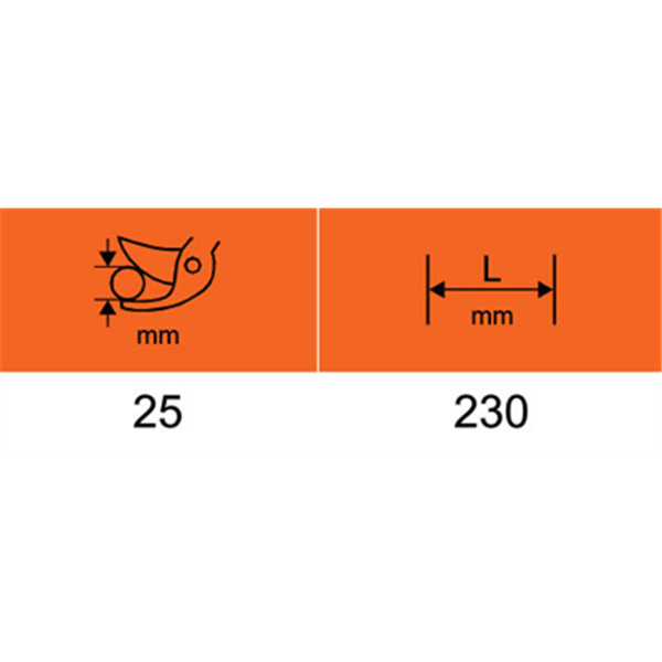 Sécateur professionnel forgé P3 Bahco longueur 23 cm