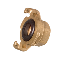 Raccord express femelle à collerette avec joint pour tuyau arrosage - 20 x 27 - 3/4" - Fitt - Laiton