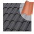 Tuile en terre cuite TB-12 Tejas Borja à double emboîtement - coloris Graphite - 439 MM x 260 MM