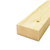 Bois d'ossature en sapin classe C24 raboté et chanfreiné - traité classe 2 - 95 MM x 45 MM - longueur 6 M
