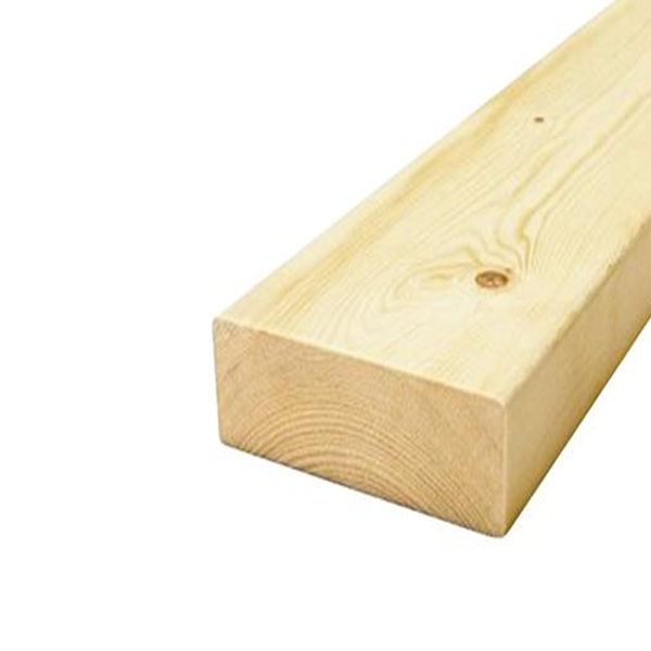 Bois d'ossature en sapin classe C24 raboté et chanfreiné - traité classe 2 - 95 MM x 45 MM - longueur 6 M