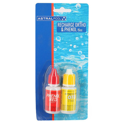 Recharge Ortho et Phenol pour trousse Chlore / pH / Brome - 15 ml