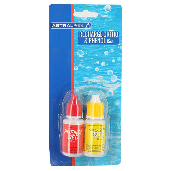 Recharge Ortho et Phenol pour trousse Chlore / pH / Brome - 15 ml