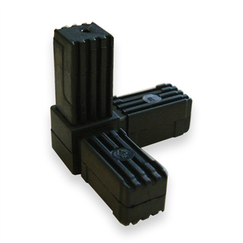 Raccord pour tube carré Alu - Type 3 - 20 x 20 mm - lot de 2