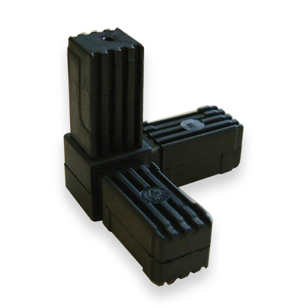 Raccord pour tube carré Alu - Type 3 - 20 x 20 mm - lot de 2