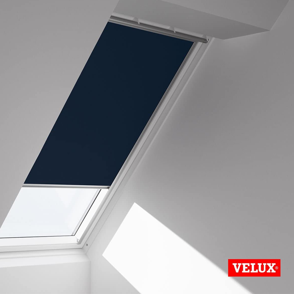 Store occultant Velux DKL pour fenêtre de toit MK04 - 78,0 CM x 98,0 CM - Bleu