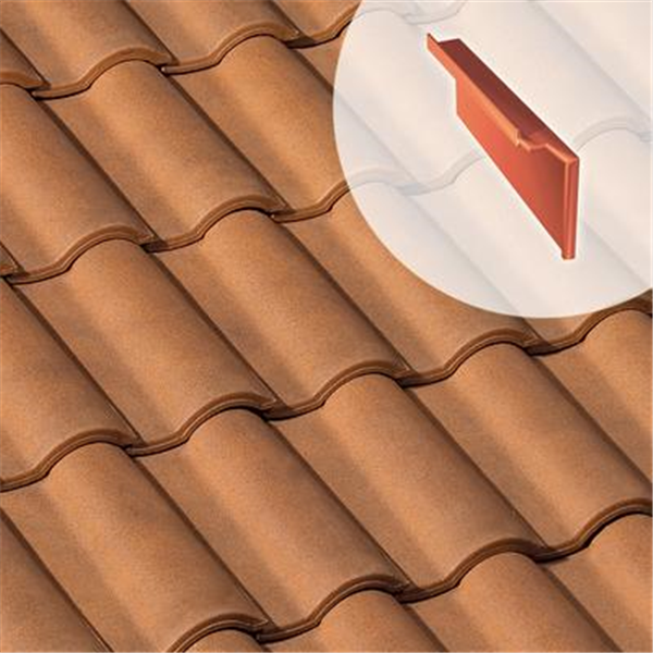 Tuile de rive à rabat droite - Gallo Romane (GL032) - Brun vieilli