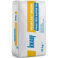 Enduit à prise très rapide Knauf Proplak Snow 2H pour jontoiement de plaque de plâtre - 25,0 KG