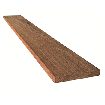 Lame de terrasse en bois exotique Cumaru KD lisse - Classe 4 - 145 MM x 21,00 MM - Longueur 2,45 M
