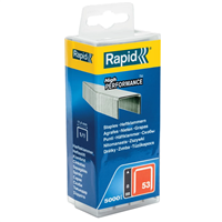 Agrafe en fil fin Rapid N°53 - acier galvanisé - longueur 8 mm - boîte de 5000