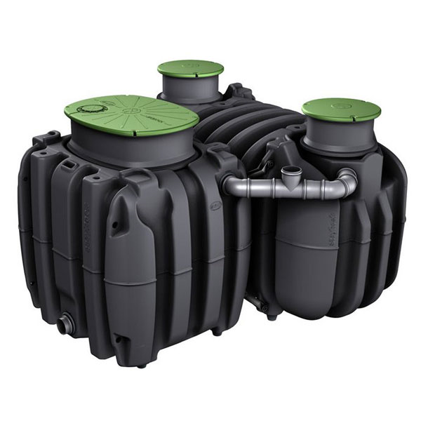 Filtre compact assainissement extra-plat sans électricité easyRock 8 EH sortie basse pour résidence principale et secondaire
