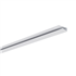 Profil U PVC petite finition côté pour lambris de sous toiture - pose horizontale - Blanc - Longueur 4,00 M