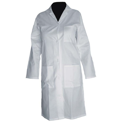 Blouse blanche pour femme 100% coton manches longues à boutons - PBV - Taille 0