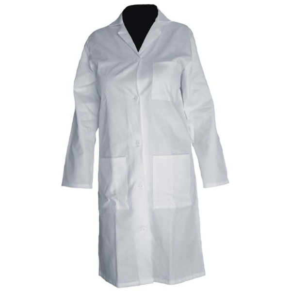 Blouse blanche pour femme 100% coton manches longues à boutons - PBV - Taille 0