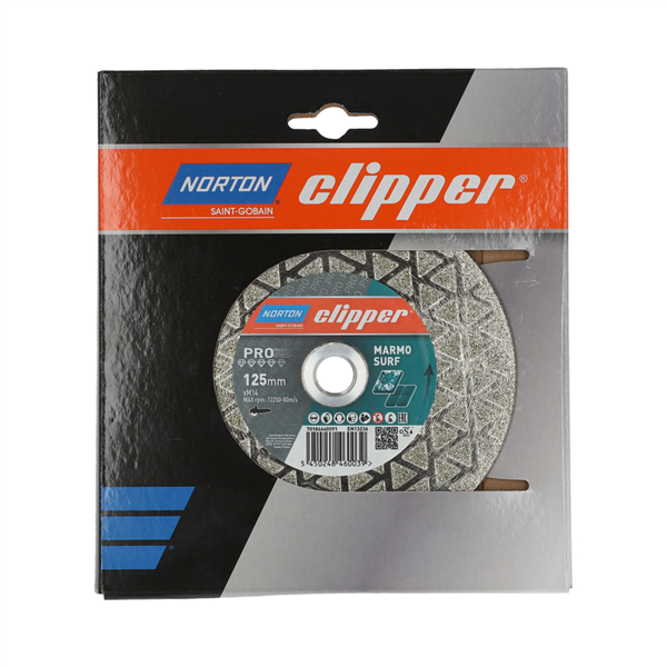 Disque diamant PRO MARMO SURF - 125x22.23mm  Norton Clipper
