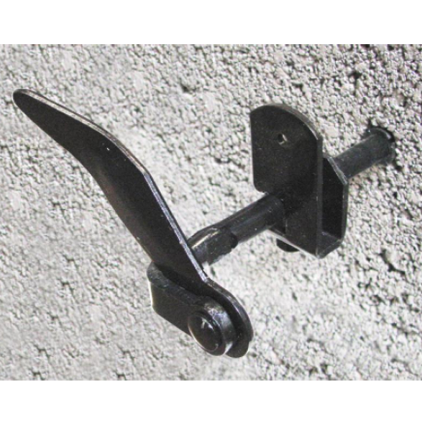 Butée universelle pour arrêt de volet - Hauteur 55 mm - Cataphorèse noire - Lot de 2