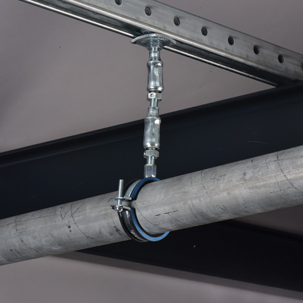 Collier de serrage isolé acier inox - Erico - Tige M8/M10 - Tuyaux Ø 68-78 mm - Boîte de 25