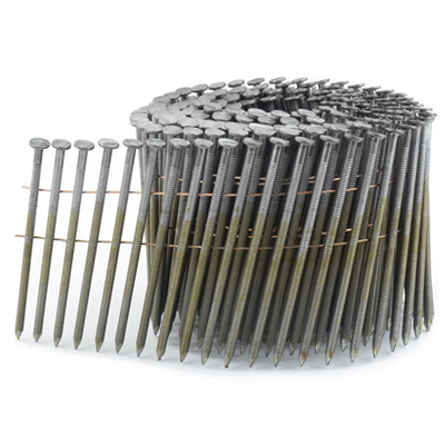 Pointe annelée tête plate en rouleau Alsafix pour cloueur pneumatique - acier - 2,3/2,5 MMx45,0 MM - boîte de 10800