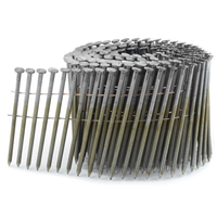 Pointe annelée tête plate en rouleau Alsafix pour cloueur pneumatique - acier - 2,3/2,5 MMx55,0 MM - boîte de 9000