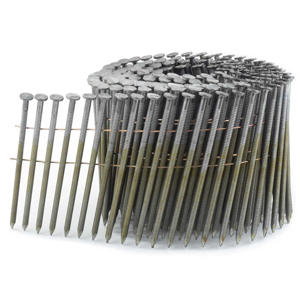 Pointe annelée tête plate en rouleau Alsafix pour cloueur pneumatique - acier - 2,3/2,5 MMx45,0 MM - boîte de 10800