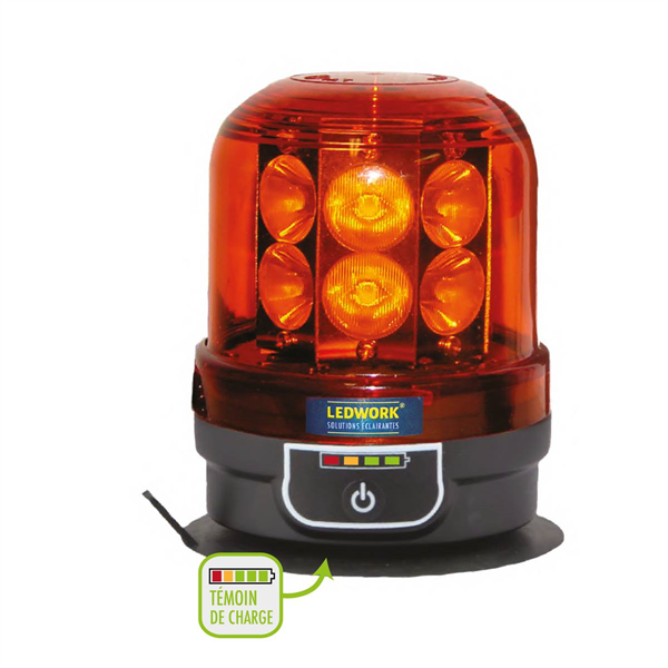 GYROPHARE LED MAGN. D90MM