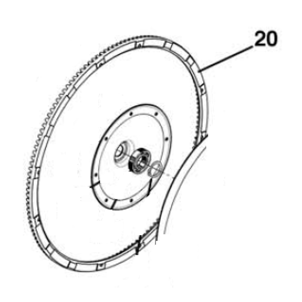 Couronne en fonte pour bétonnières BI190F BI190TF B170, loire B185 et B165 B180 B181 Altrad