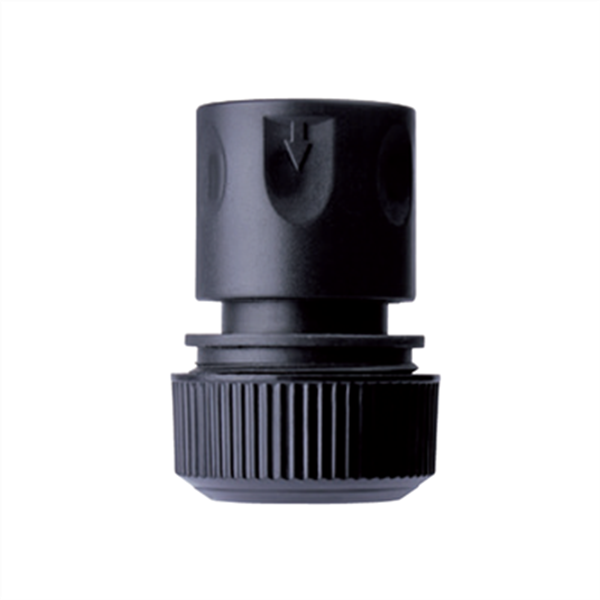 Raccord rapide plastique tuyau arrosage Fitt Diamètre 19 mm Noir