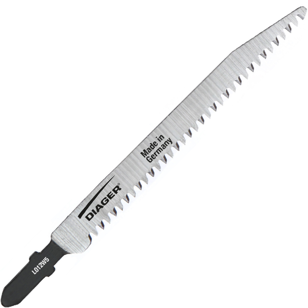 Lame de scie sauteuse Diager L012W5 composite et plexiglas longueur 117 mm - lot de 5
