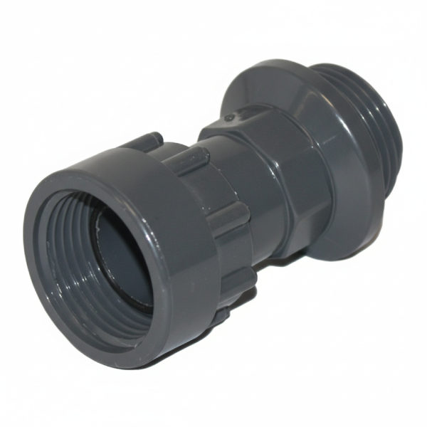 Raccord union PVC 32 - Manchon union droit Mâle / Femelle 1" - DN25 - PN10