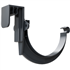 Crochet de gouttière demi-ronde MEP GD25 avec patte support pour bandeau HPG1 - PVC Anthracite
