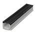 Caniveau en béton C40/50 avec feuillures acier revêtement Magnelis et grille fonte C250 - BIRCOslim DN 150 - 500 mm