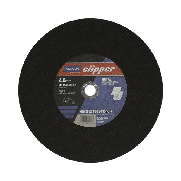 Disque à tronçonner pour machine thermique /Métal Ø350x3,5x25,4mm Norton Clipper