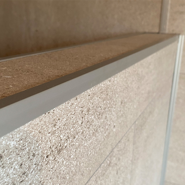 Profilé d'angle extérieur en L Gerflor pour dalle et panneau mural Revela - alu - 16,0 MM x 12 MM - long. 2,60 M